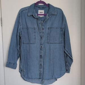 Aerie Light Blue Denim Shirt